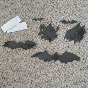 Halloween bat window stickers
